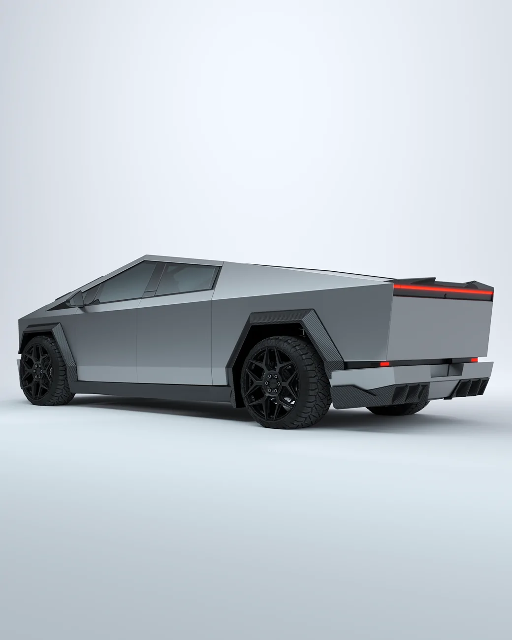 Tesla Cybertruck Custom gloss black body kit for Cybertruck by Renegade Design 18