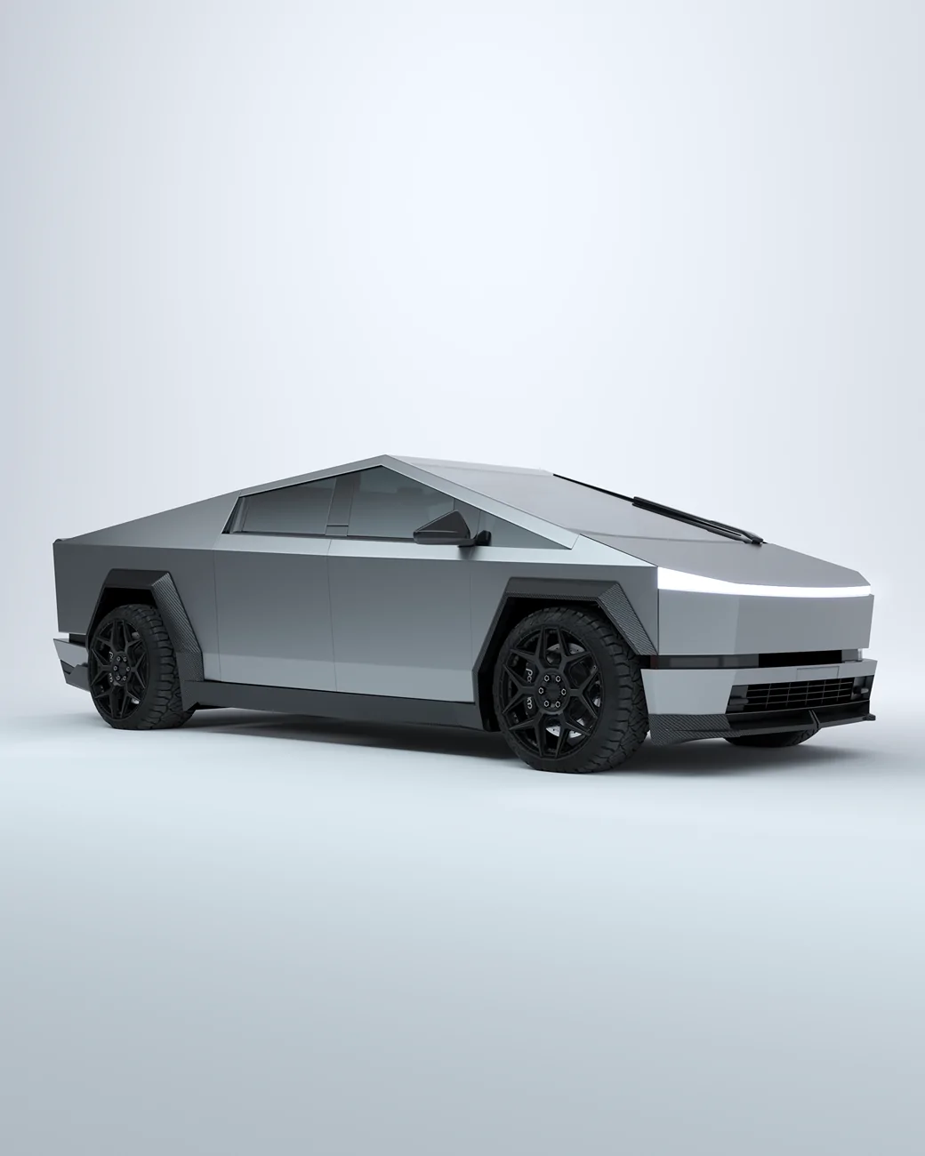 Tesla Cybertruck Custom gloss black body kit for Cybertruck by Renegade Design 22