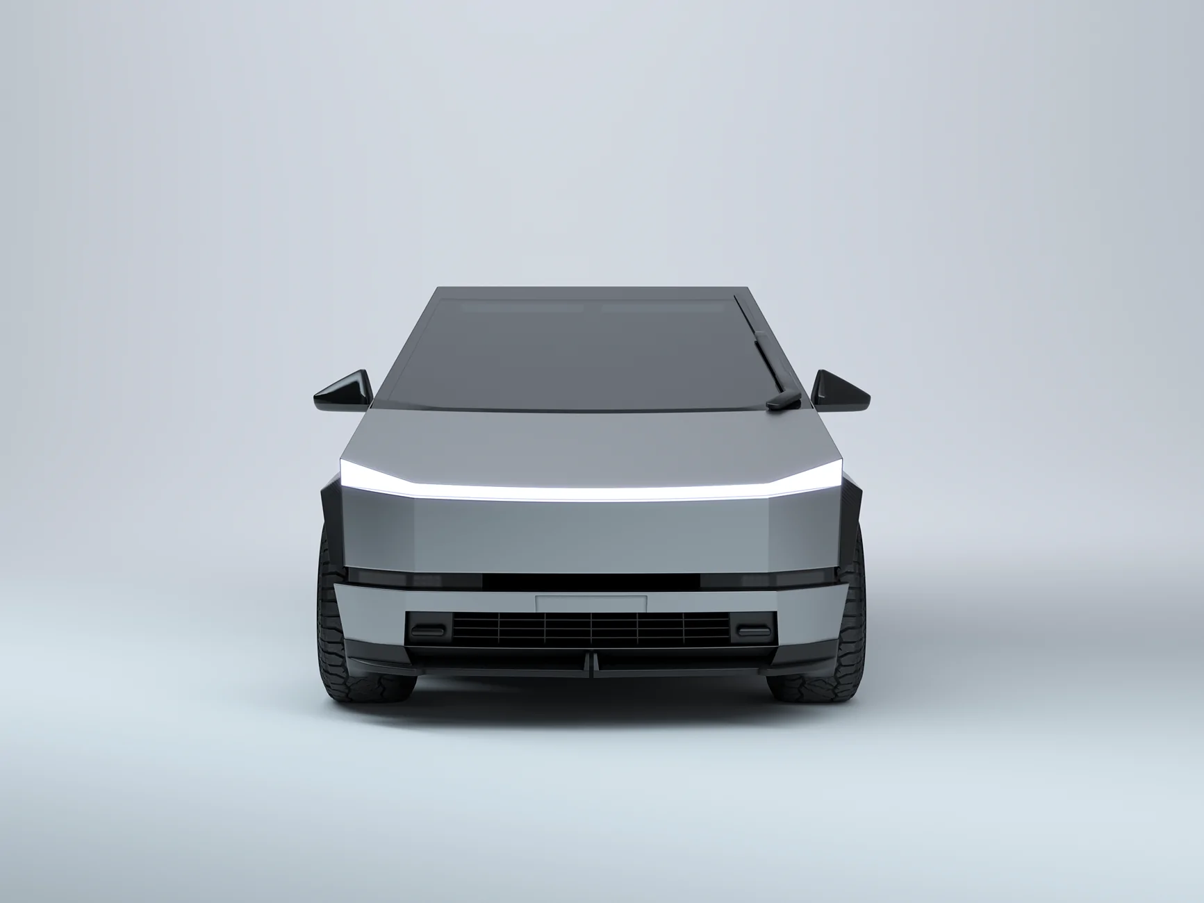 Tesla Cybertruck Custom gloss black body kit for Cybertruck by Renegade Design 8 (1)