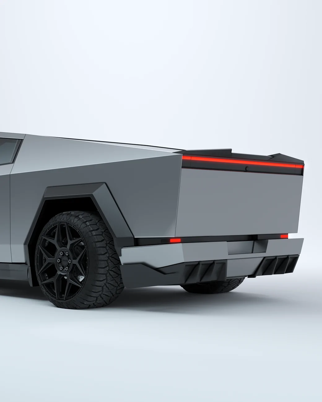 Tesla Cybertruck Custom gloss black body kit for Cybertruck by Renegade Design 24