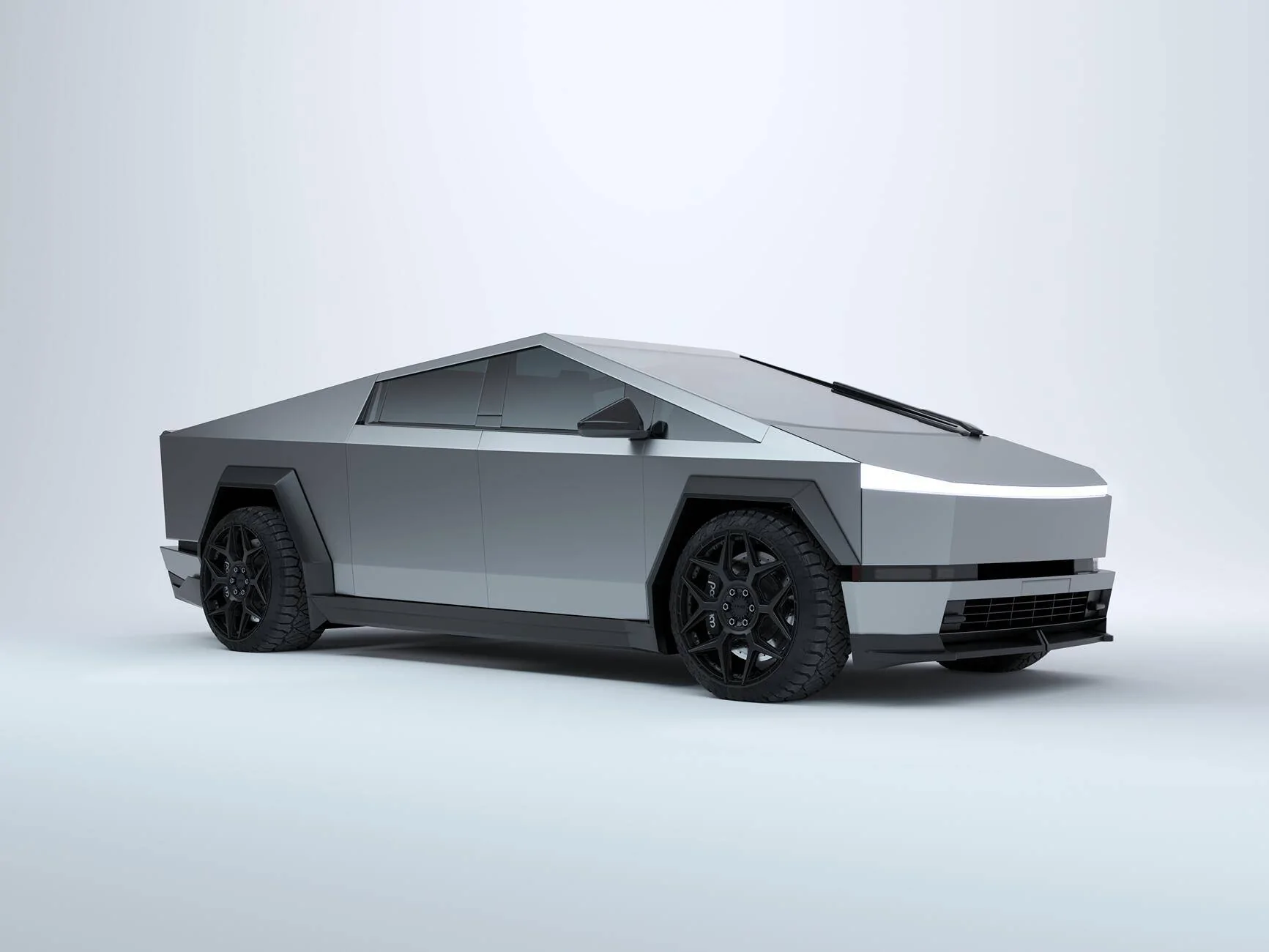 Tesla Cybertruck Custom gloss black body kit for Cybertruck by Renegade Design 2 (1)