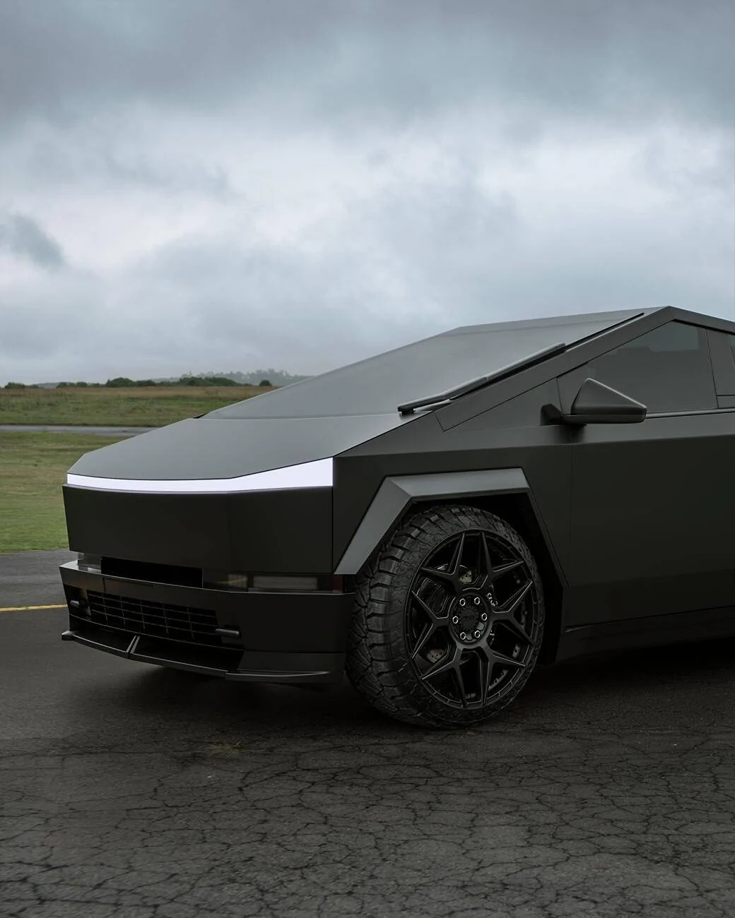 Tesla Cybertruck Gloss black body kit for Cybertruck by Renegade Design 7 (1)