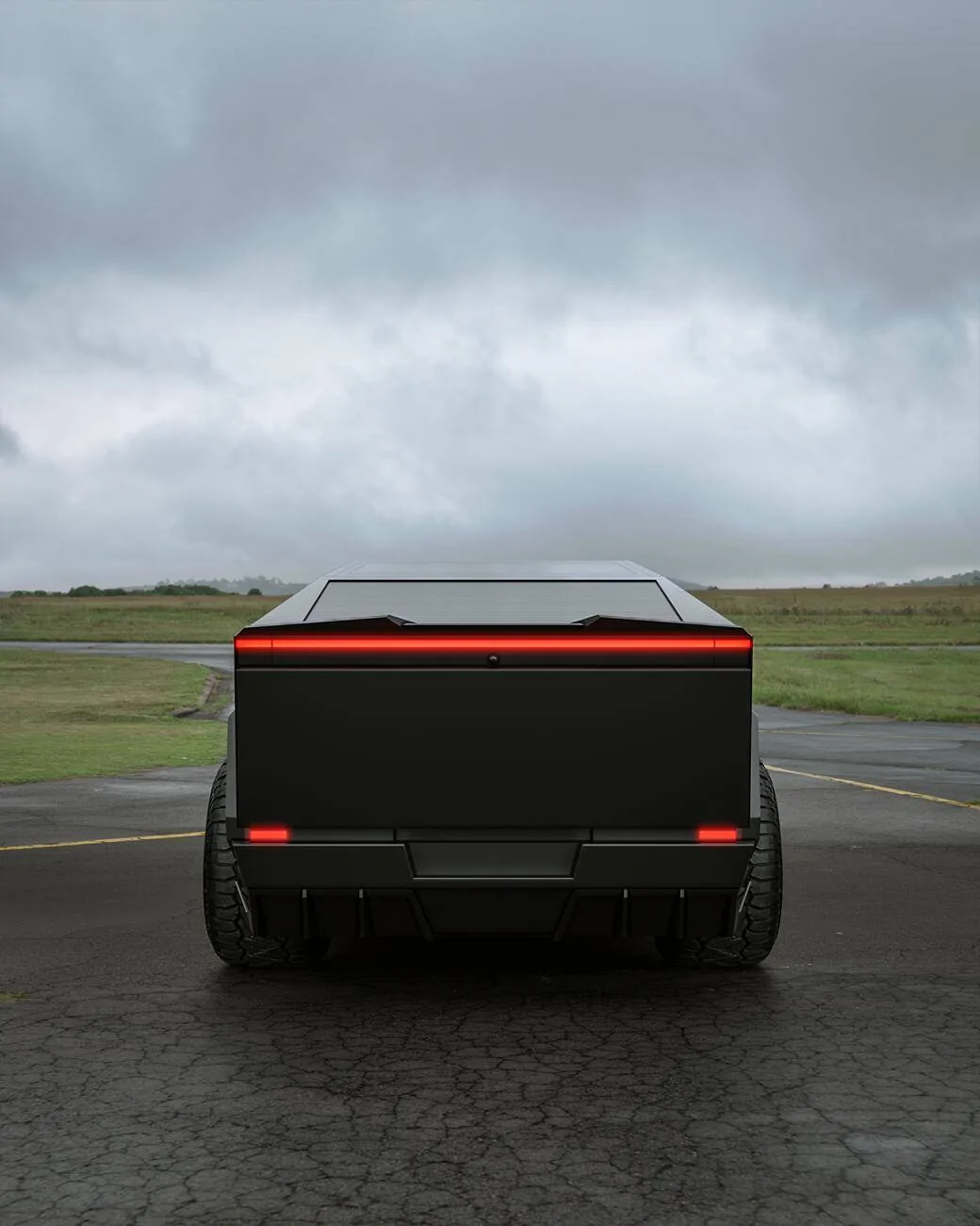 Tesla Cybertruck Gloss black body kit for Cybertruck by Renegade Design 13 (1)