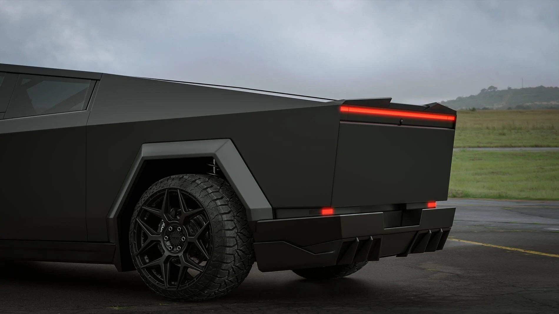 Tesla Cybertruck Gloss black body kit for Cybertruck by Renegade Design 23 (1)
