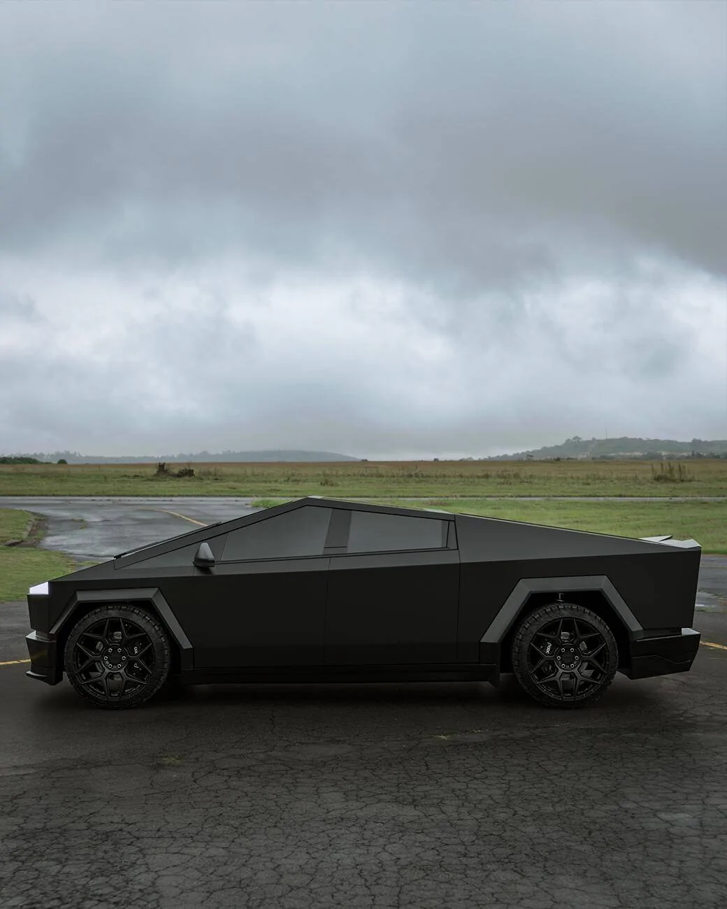 Tesla Cybertruck Gloss black body kit for Cybertruck by Renegade Design 5 (1)