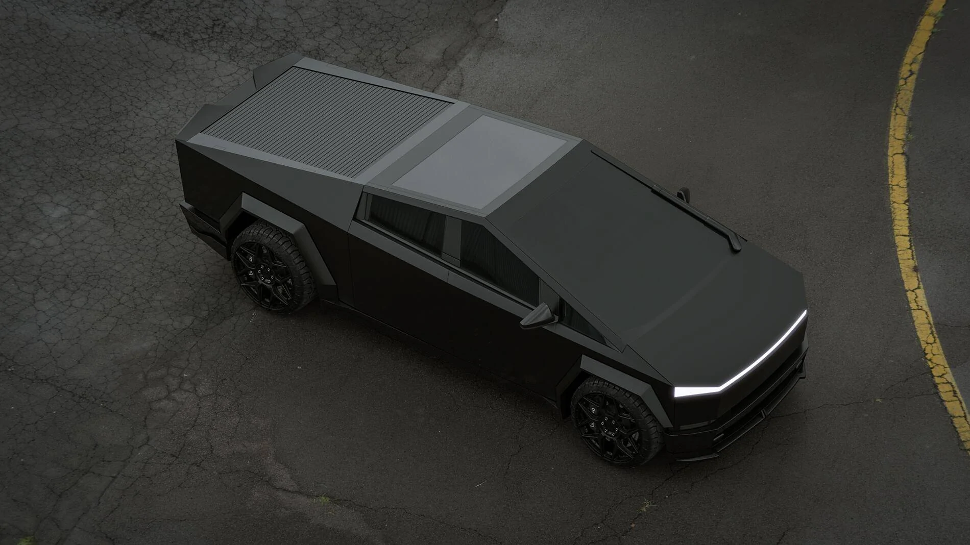 Tesla Cybertruck Gloss black body kit for Cybertruck by Renegade Design 24 (1)