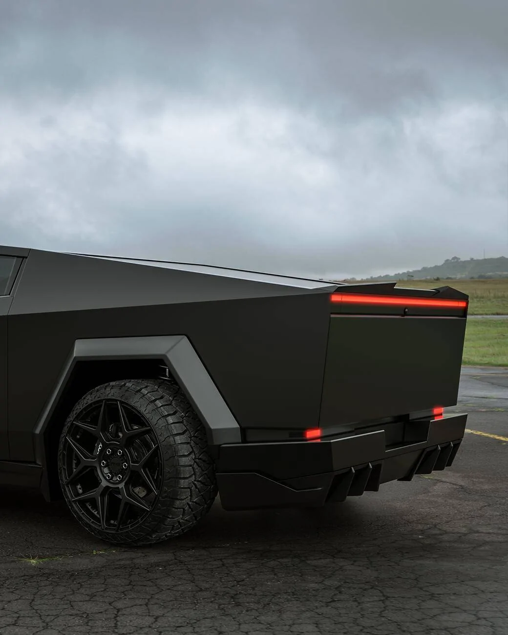 Tesla Cybertruck Gloss black body kit for Cybertruck by Renegade Design 10 (1)