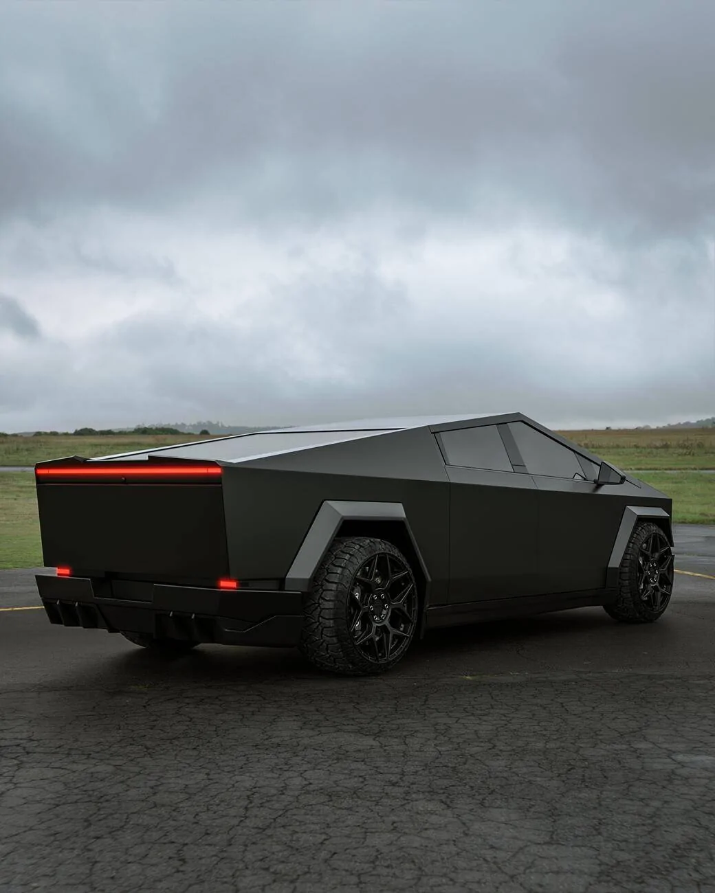 Tesla Cybertruck Gloss black body kit for Cybertruck by Renegade Design 3 (1)