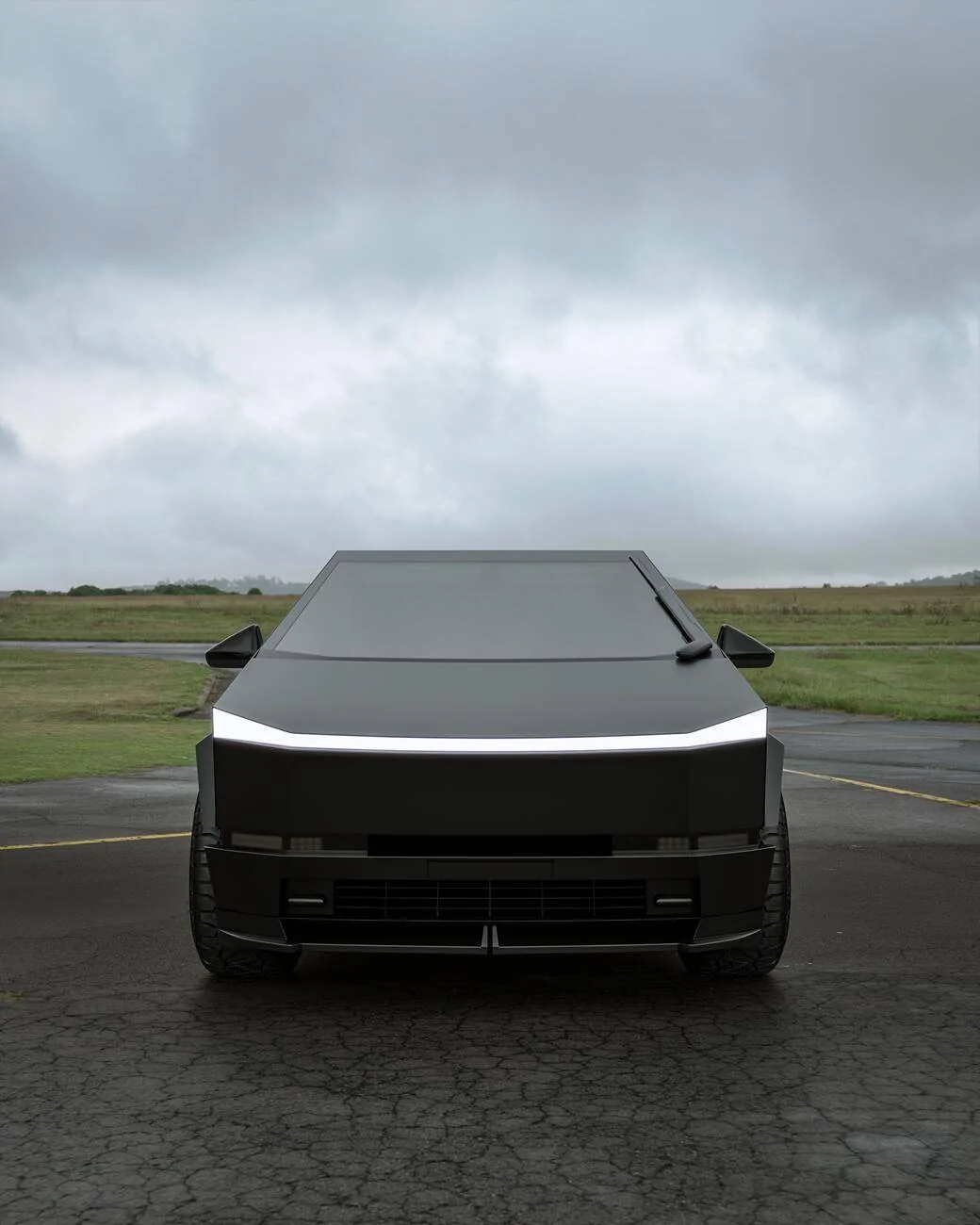 Tesla Cybertruck Gloss black body kit for Cybertruck by Renegade Design 11 (1)