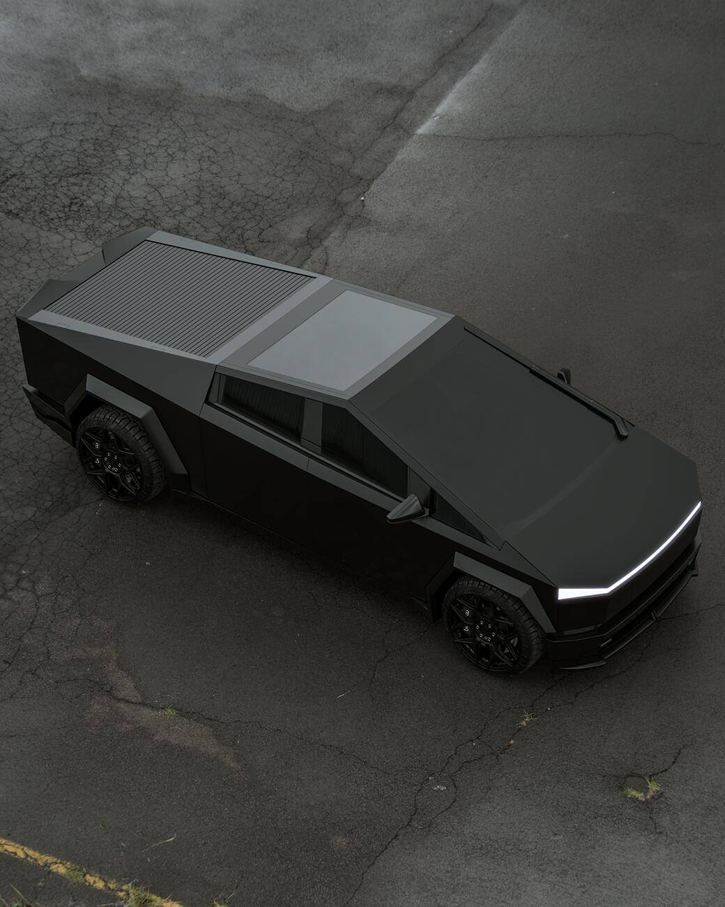 Tesla Cybertruck Gloss black body kit for Cybertruck by Renegade Design 15 (1)