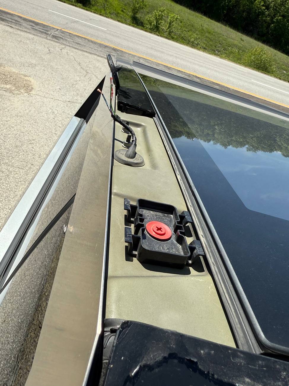 Tesla Cybertruck Lightbar flew off while driving on highway!! IMG_8910