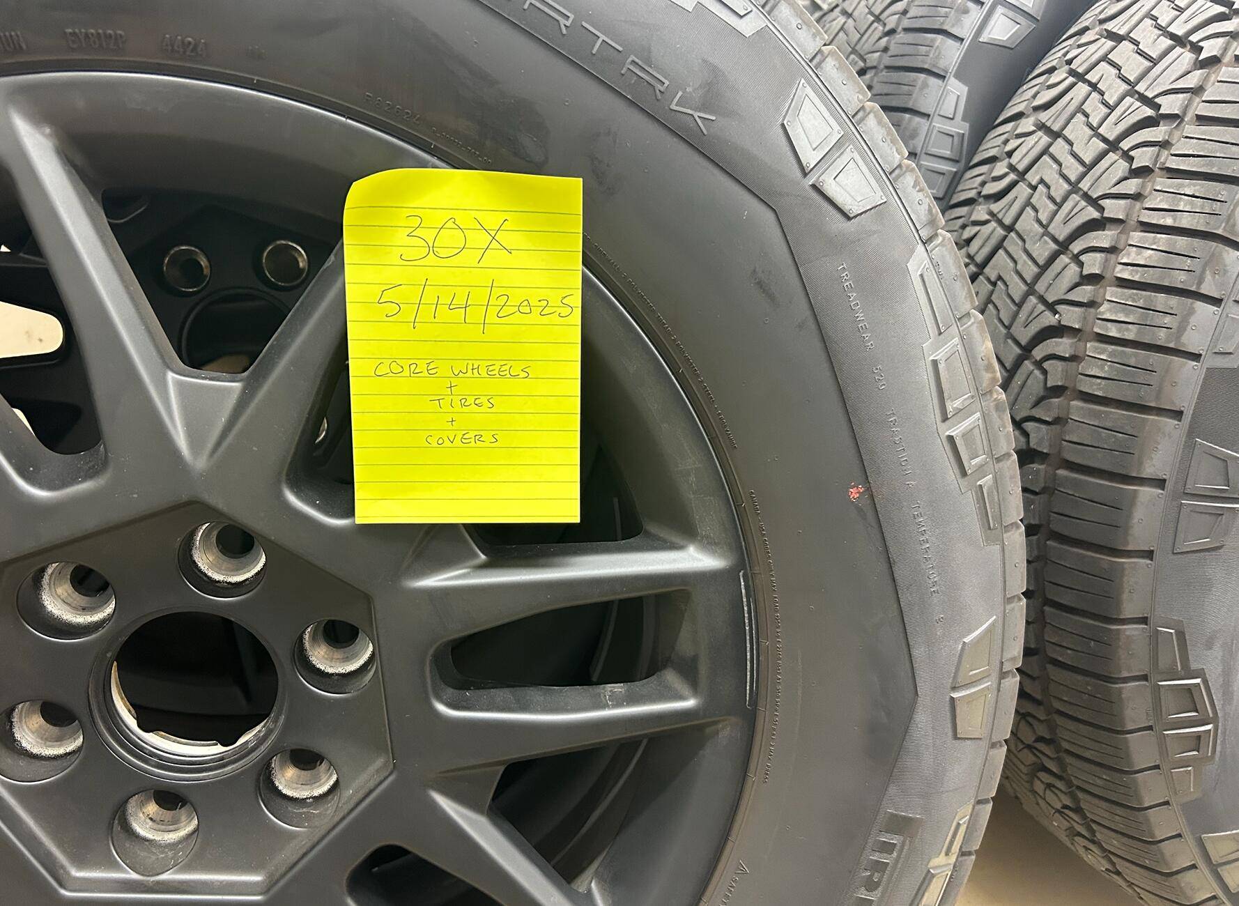 Tesla Cybertruck WTS: Cybertruck Core WHEELS + TIRES + COVERS - $1700 1747242801528-bk