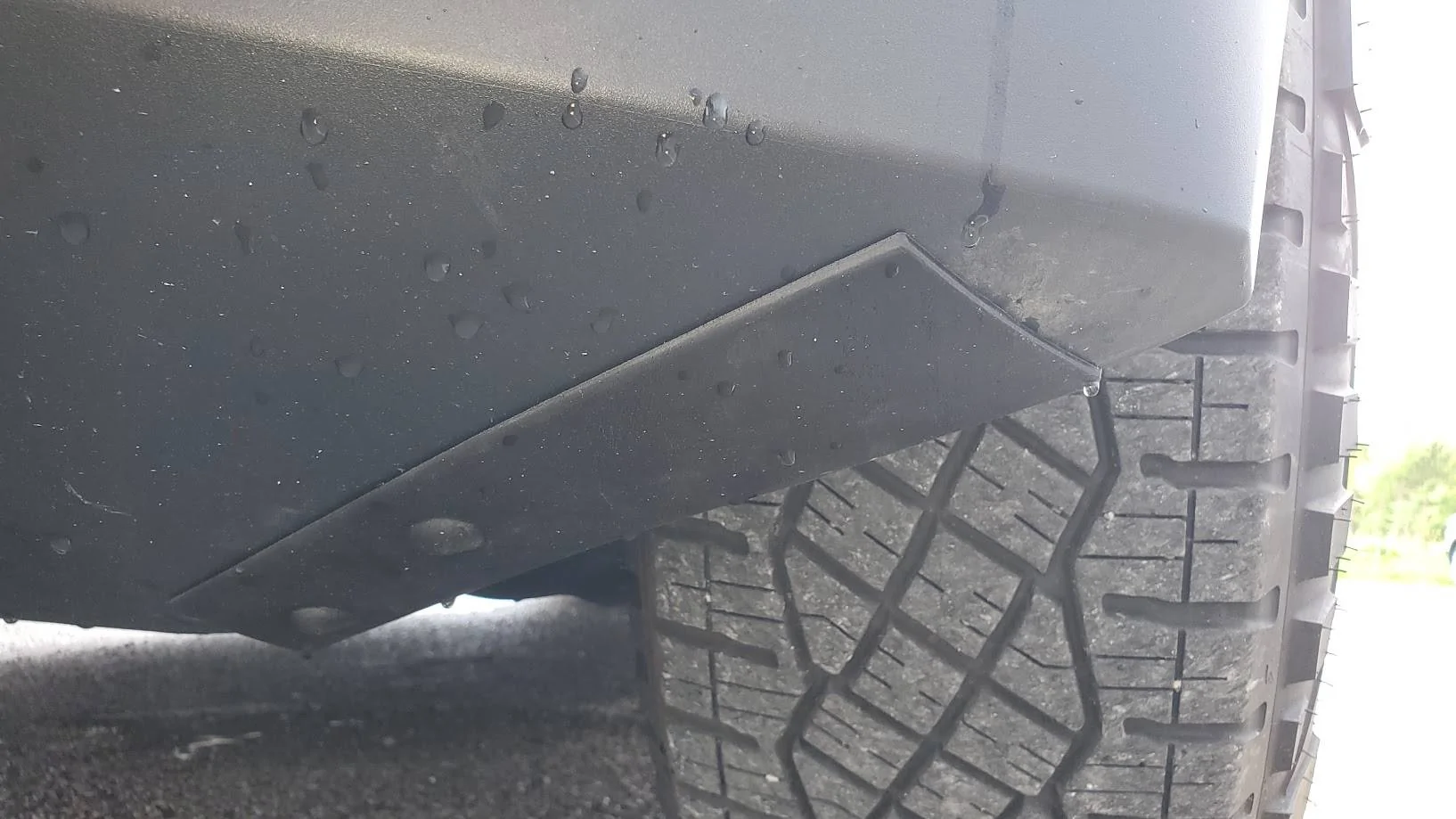 Tesla Cybertruck Got my Etsy 3D printed air dam delete covers 20250514_153922