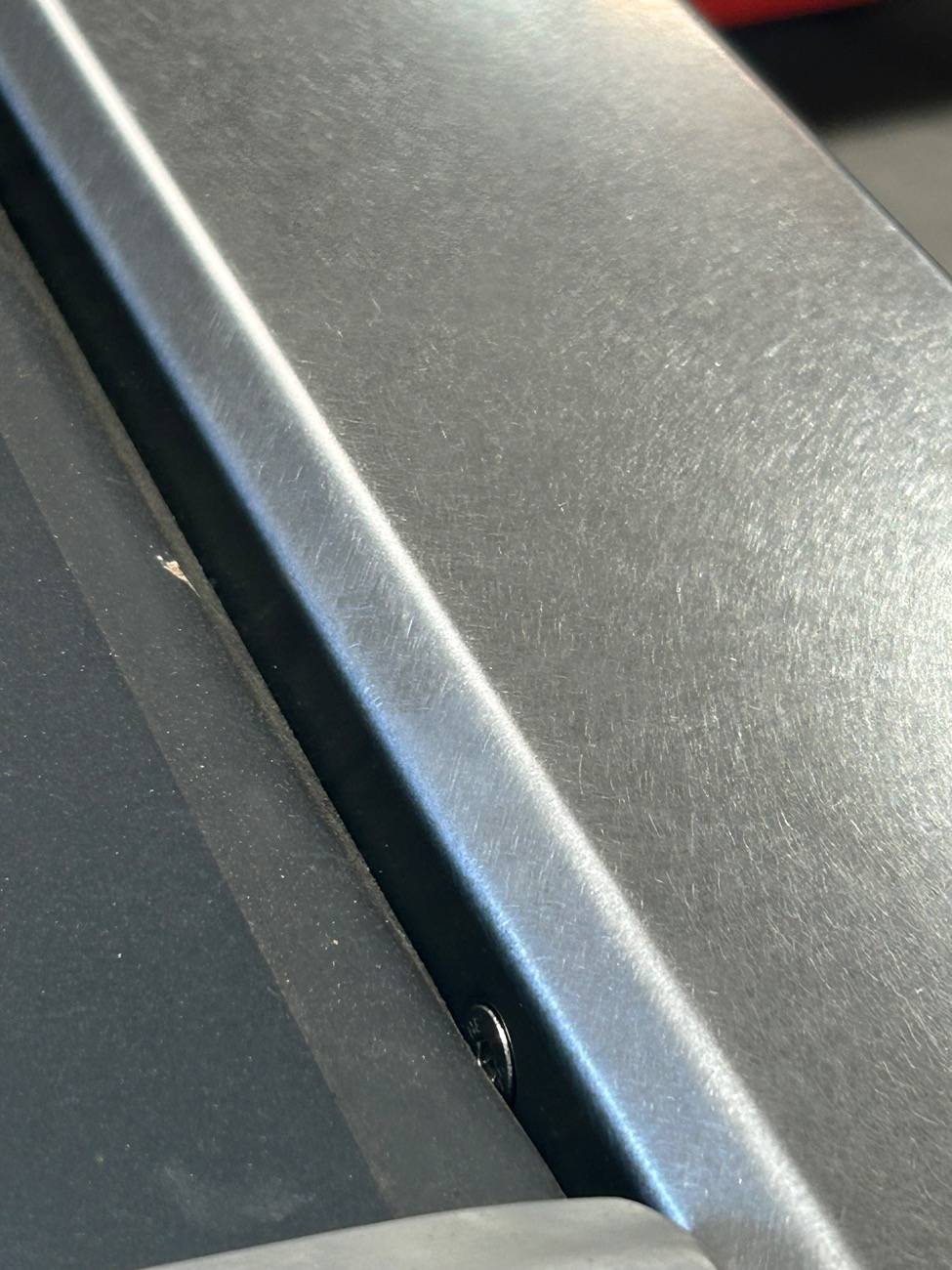 Tesla Cybertruck Aftermarket Sail Applique and Tailgate Cap in stainless steel for Cybertruck by JAM Specialty Products IMG_6436