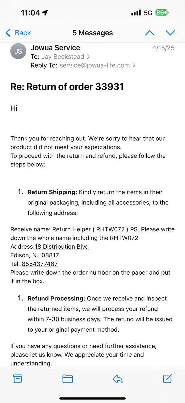 Tesla Cybertruck Buyer Beware Jowua Items Returned & No Refund Proceseed IMG_2941