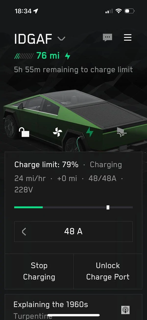 Tesla Cybertruck Wall charger overheating, charging slowed IMG_0359
