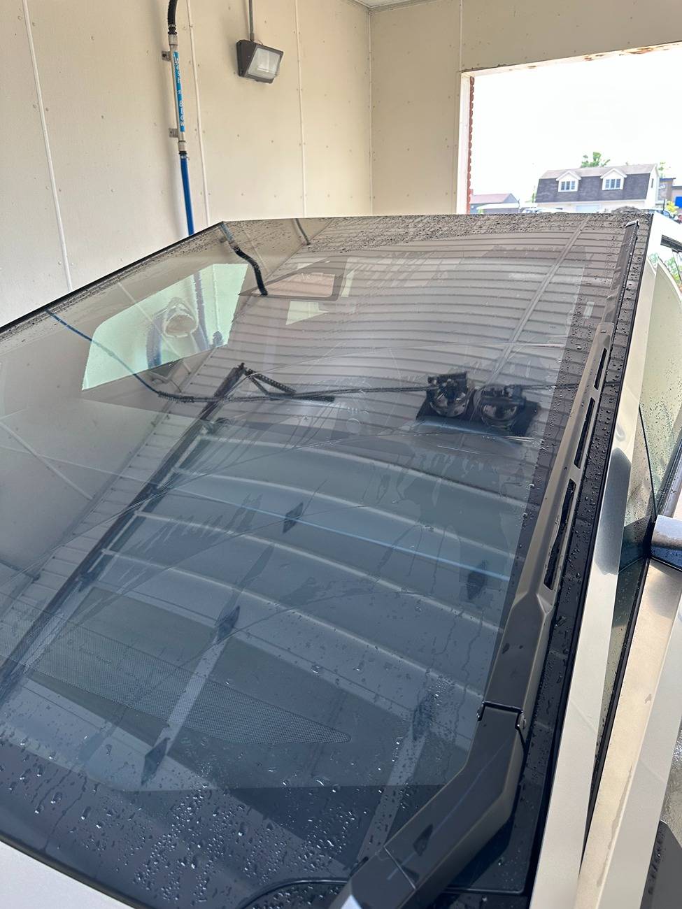 Tesla Cybertruck Windshield Wiper Caused Scratches on Windshield IMG_5113