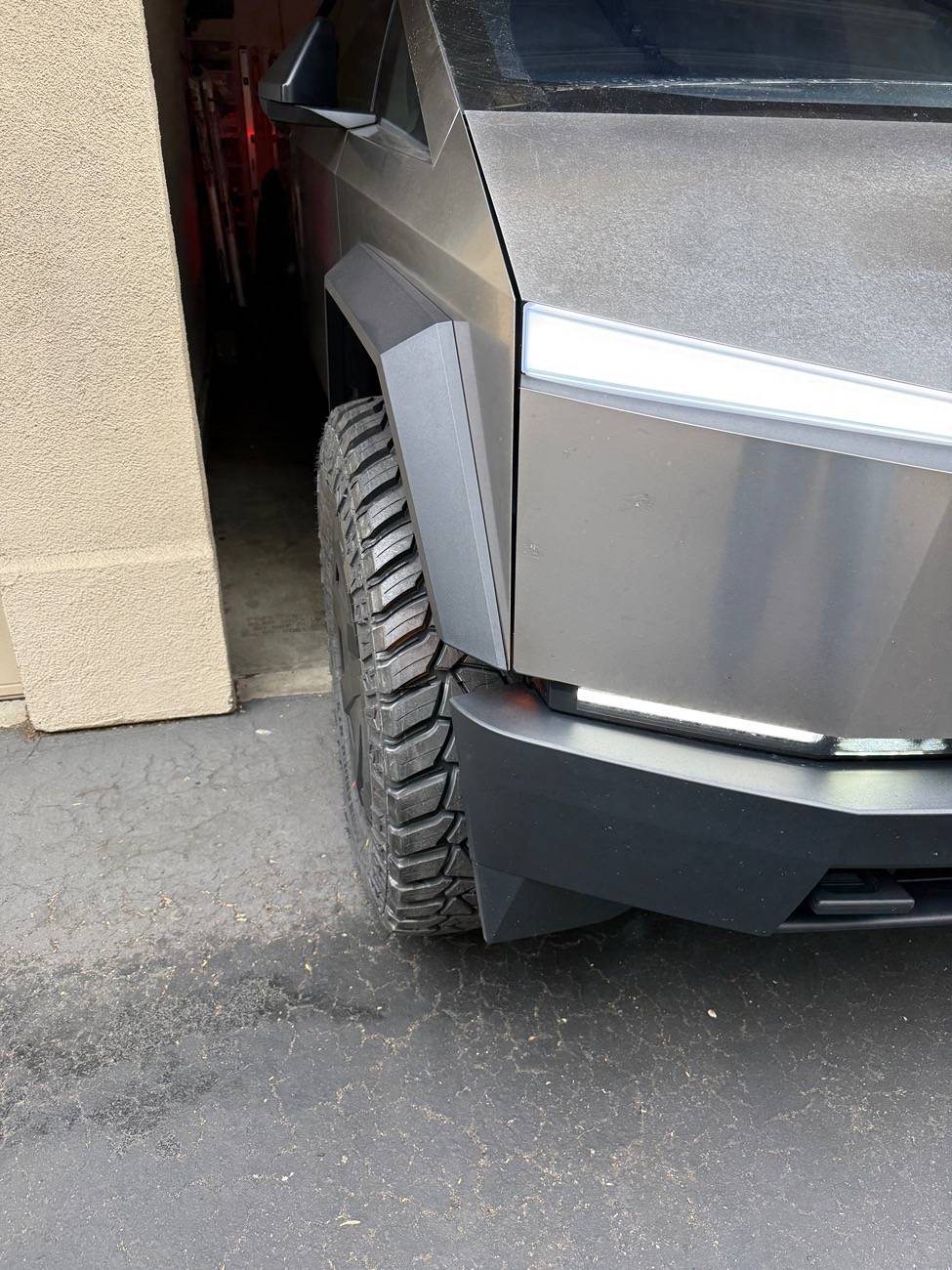 Tesla Cybertruck T-Sportline Wheel Spacers Installed (Before and After) IMG_0491