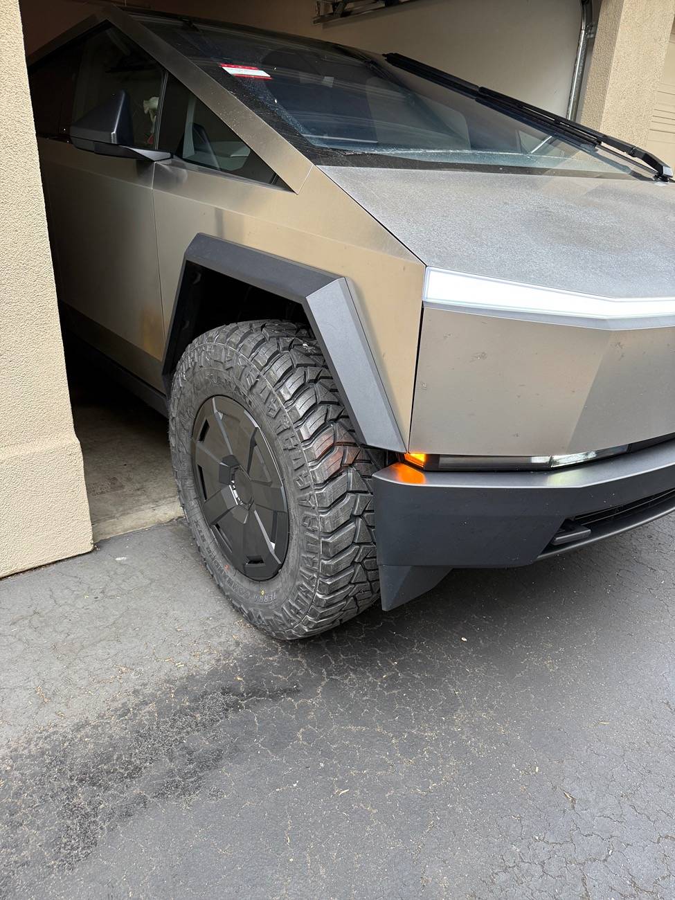 Tesla Cybertruck T-Sportline Wheel Spacers Installed (Before and After) IMG_0490