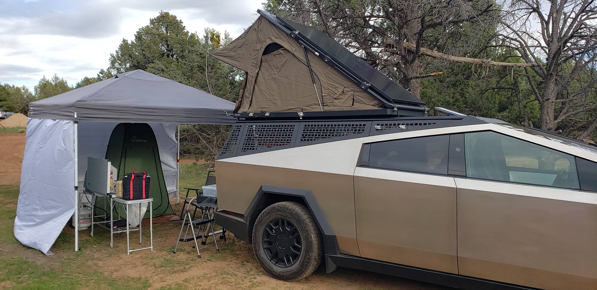 Tesla Cybertruck Overland Trip to Alaska - Follow For Updates UT9 &M1600 Campsite