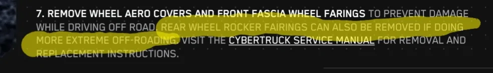 Tesla Cybertruck Both Rear Wheel Rocker Fairings Broken 20250519_090547
