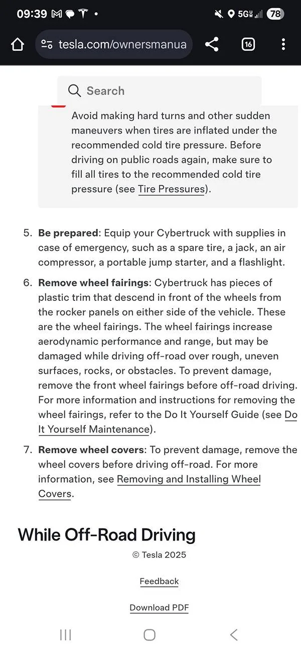 Tesla Cybertruck Both Rear Wheel Rocker Fairings Broken Screenshot_20250519_093902_Chrom