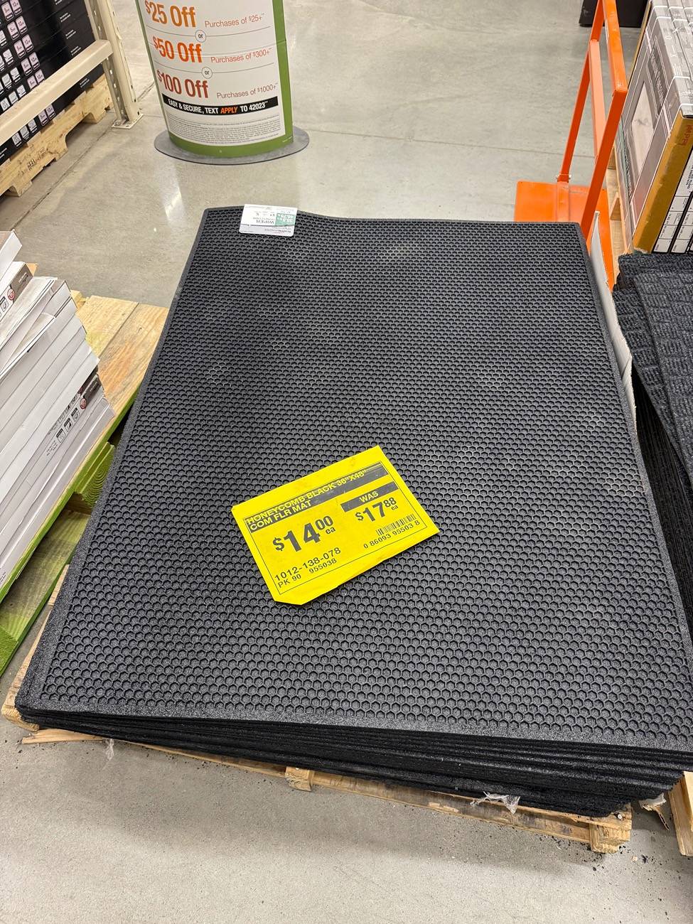 Tesla Cybertruck $17 48x36” bed mat from Home Depot IMG_1889