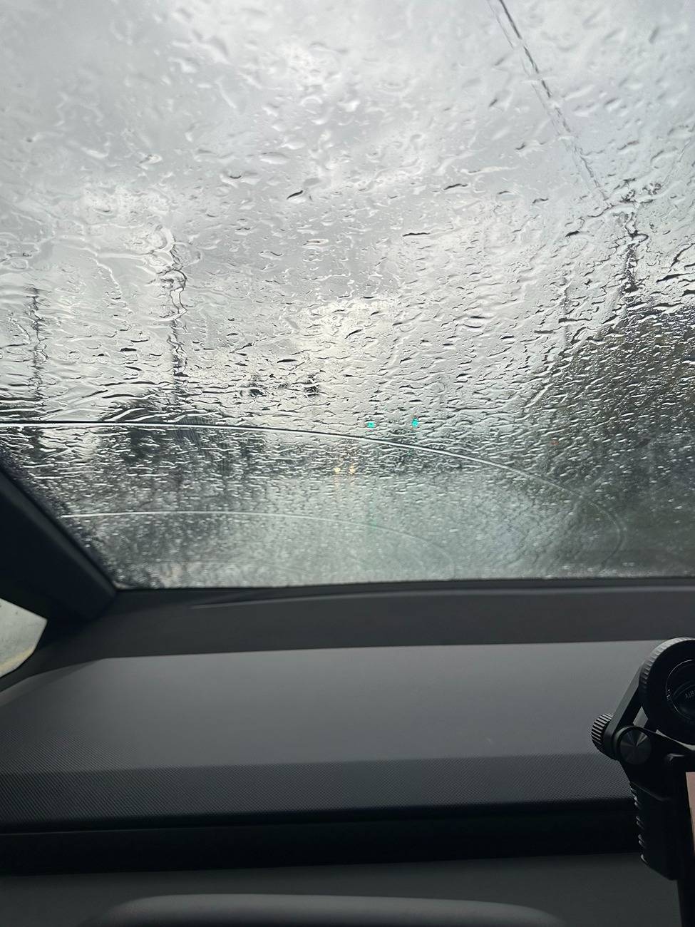 Tesla Cybertruck Windshield Wiper Caused Scratches on Windshield IMG_5122