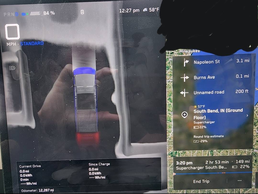 Tesla Cybertruck Why Are Some Super Chargers So Well Hidden? Screenshot_20250523_122924_Samsung capture