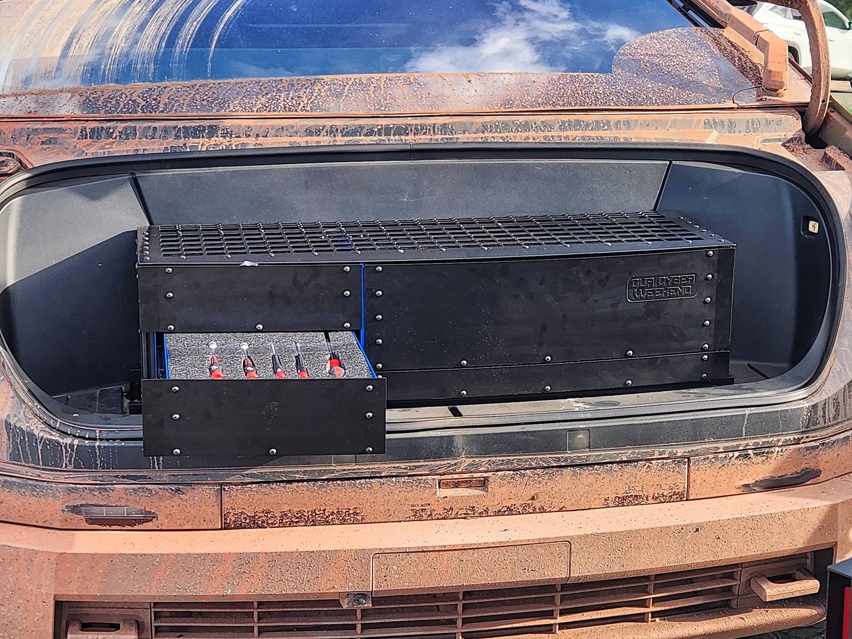 Tesla Cybertruck Tool Box with Pullout Drawers for Frunk? 1000146480