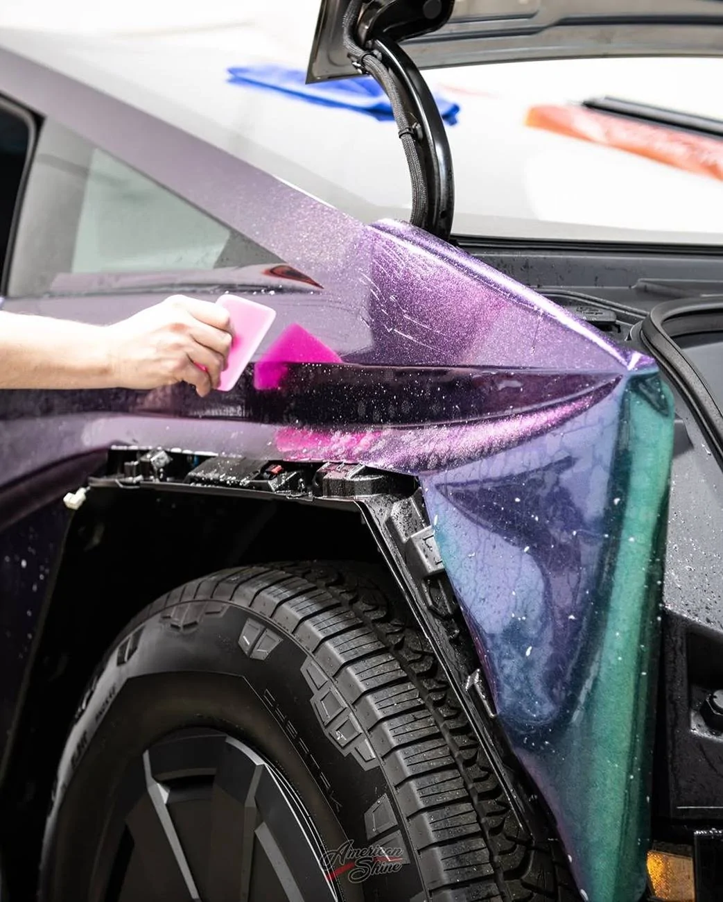 Tesla Cybertruck Pure PPF Unicorns Blood Cybertruck wrapped by American Shine Detailing SnapInsta.to_495914448_18404788486102210_4100044272870509335_n