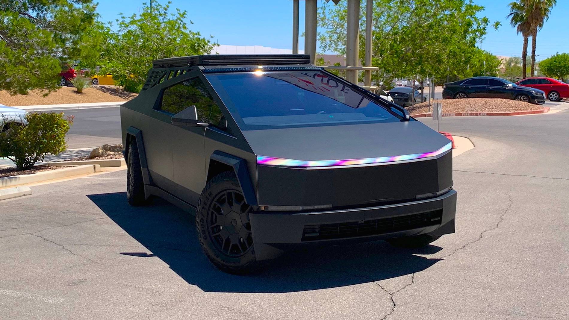 Tesla Cybertruck Magnetic Wrap Customer Install - Pics & Video! [CybertruckCovers] Black Matte 2