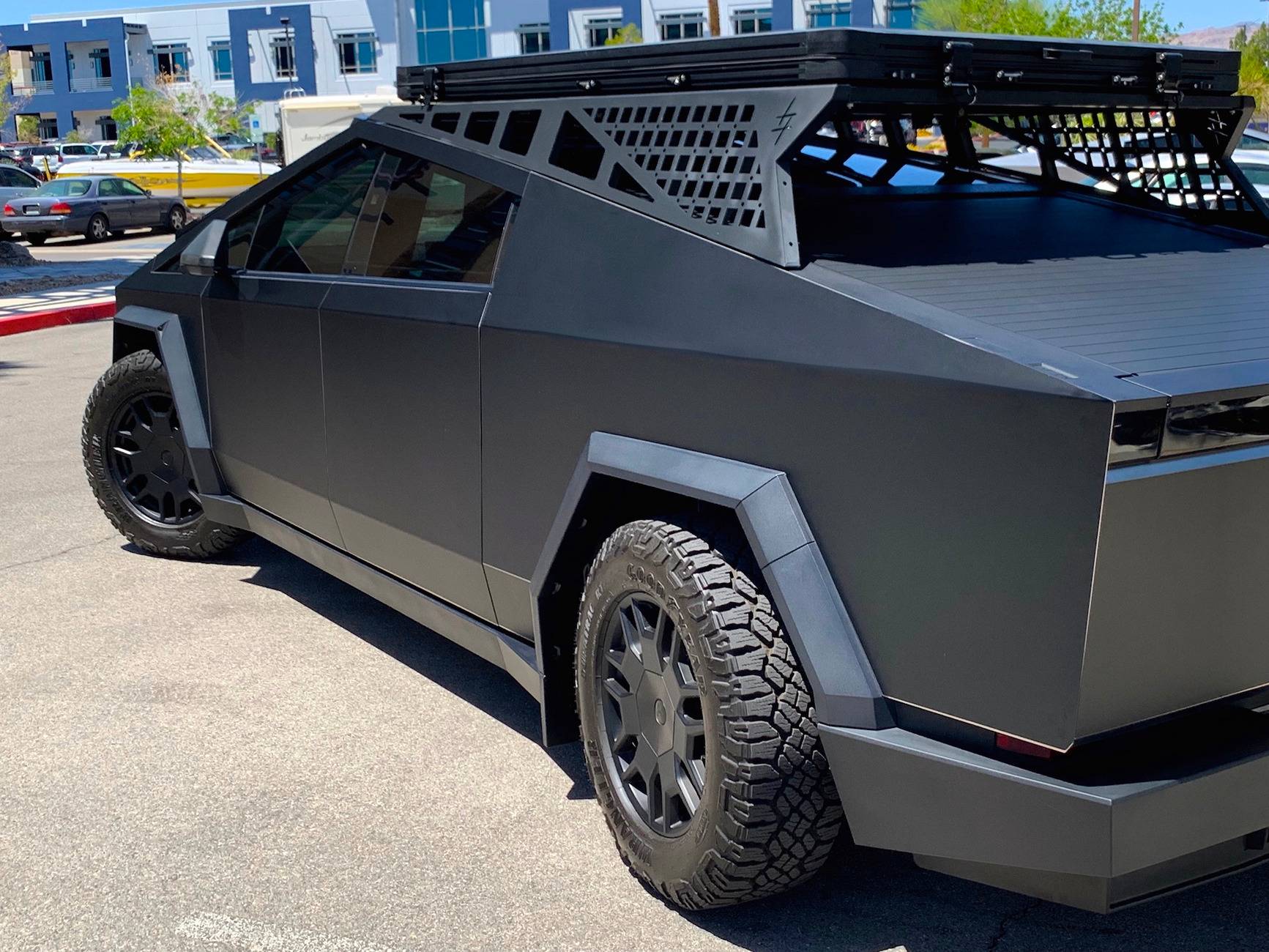 Tesla Cybertruck Magnetic Wrap Customer Install - Pics & Video! [CybertruckCovers] Black Matte 5