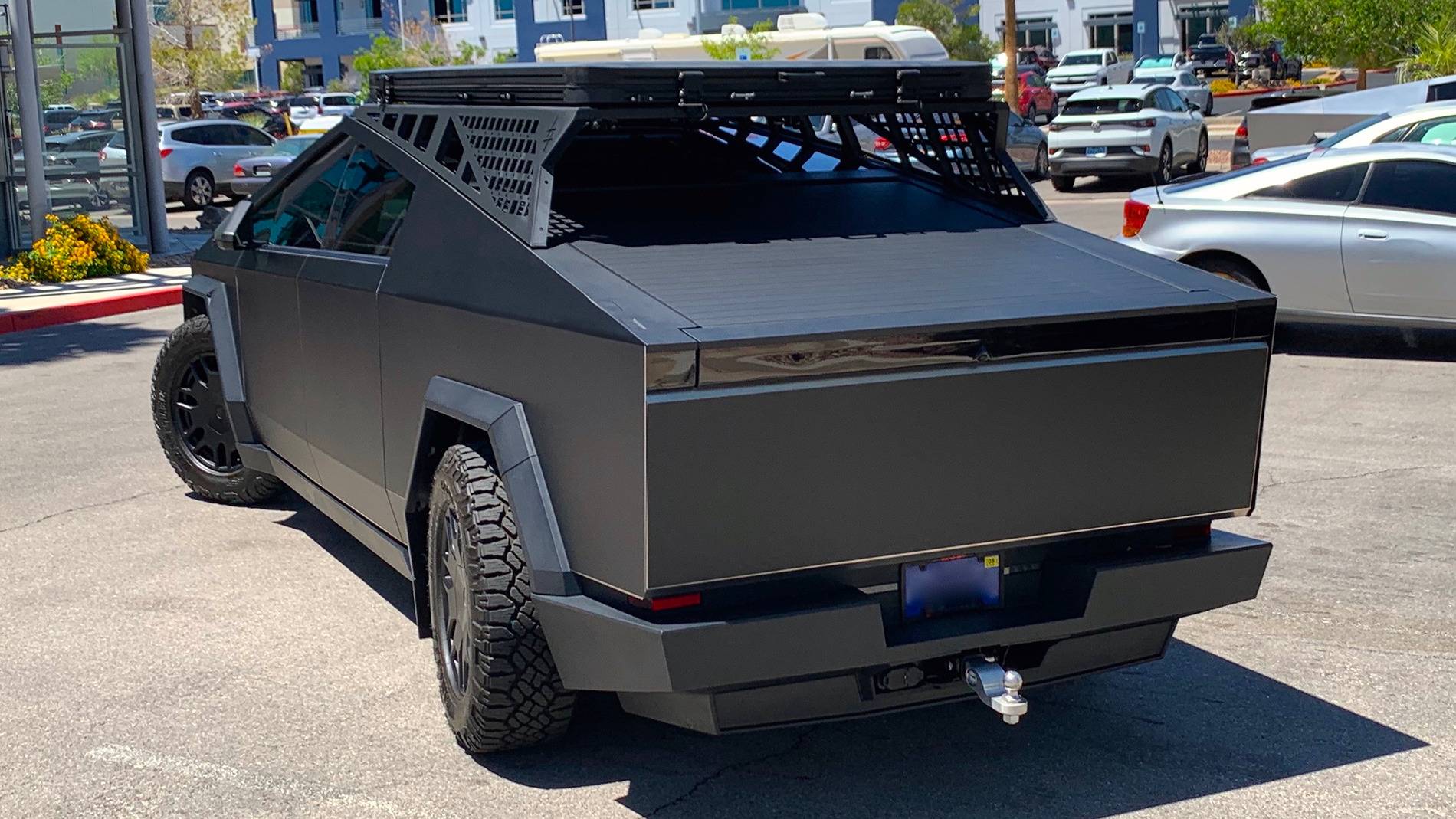 Tesla Cybertruck Magnetic Wrap Customer Install - Pics & Video! [CybertruckCovers] Black Matte 6