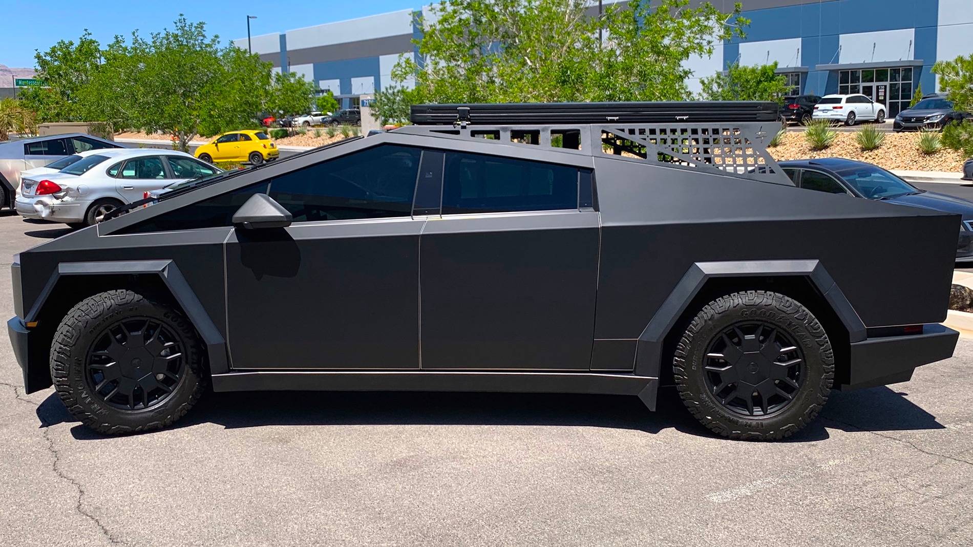 Tesla Cybertruck Magnetic Wrap Customer Install - Pics & Video! [CybertruckCovers] Black Matte 7