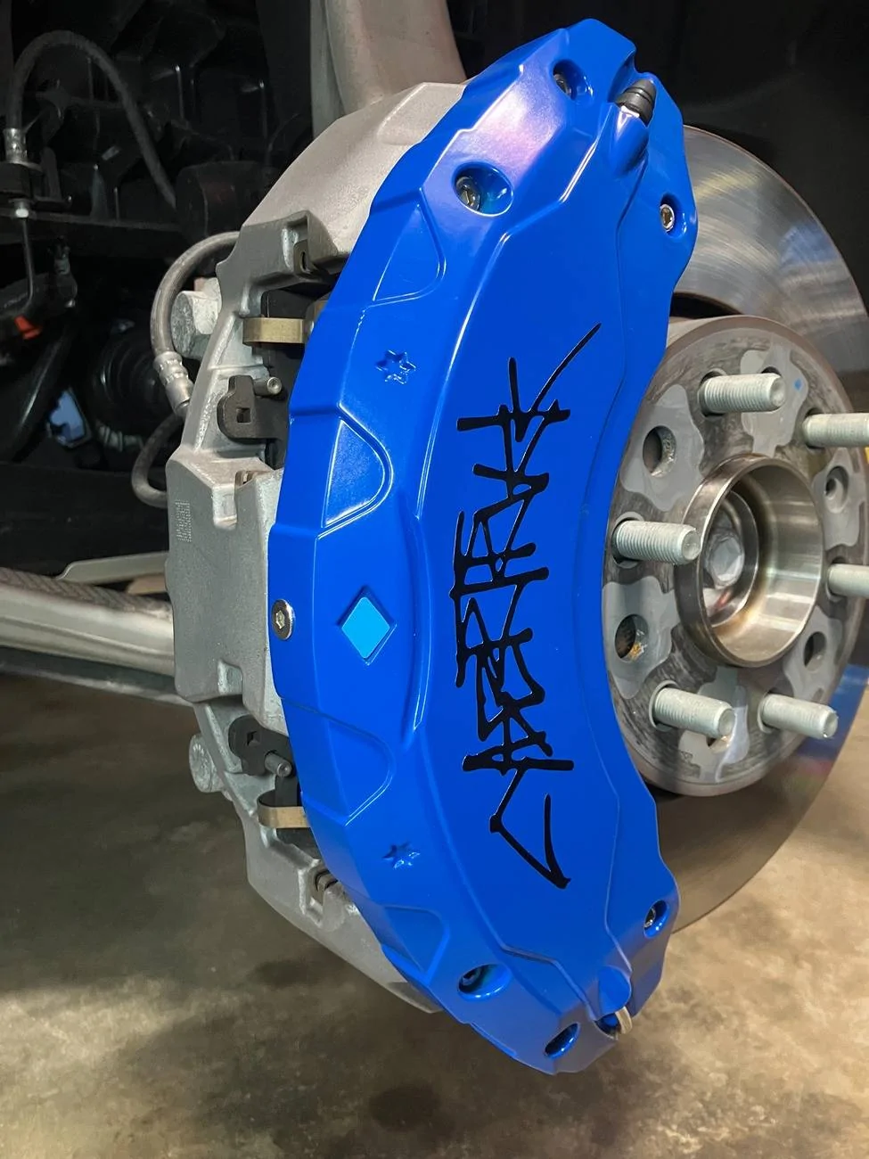 Tesla Cybertruck Tlyard brake caliper covers installed 1748270203094-5s