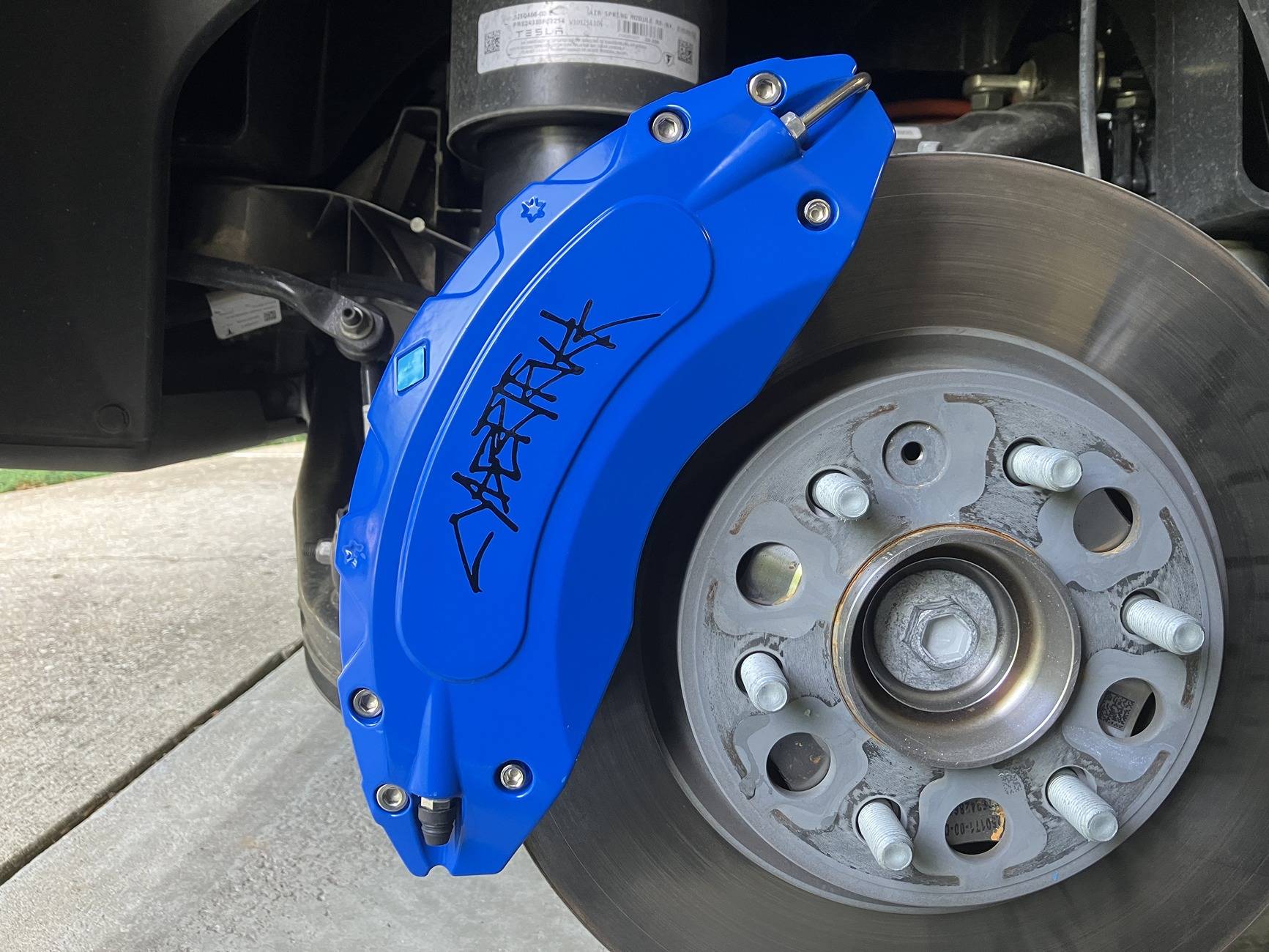 Tesla Cybertruck Tlyard brake caliper covers installed 1748270440078-44