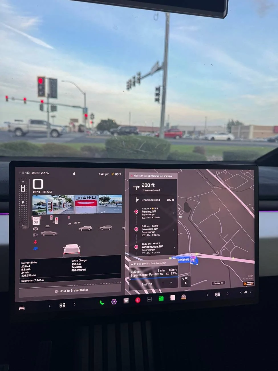 Tesla Cybertruck Cyberbeast U-Haul Towing Test IMG_2467