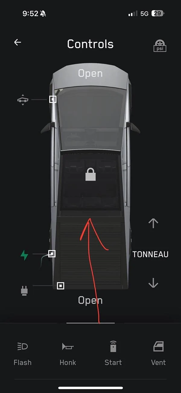Tesla Cybertruck Hidden Lighting Features in CyberTent-Mode IMG_5391