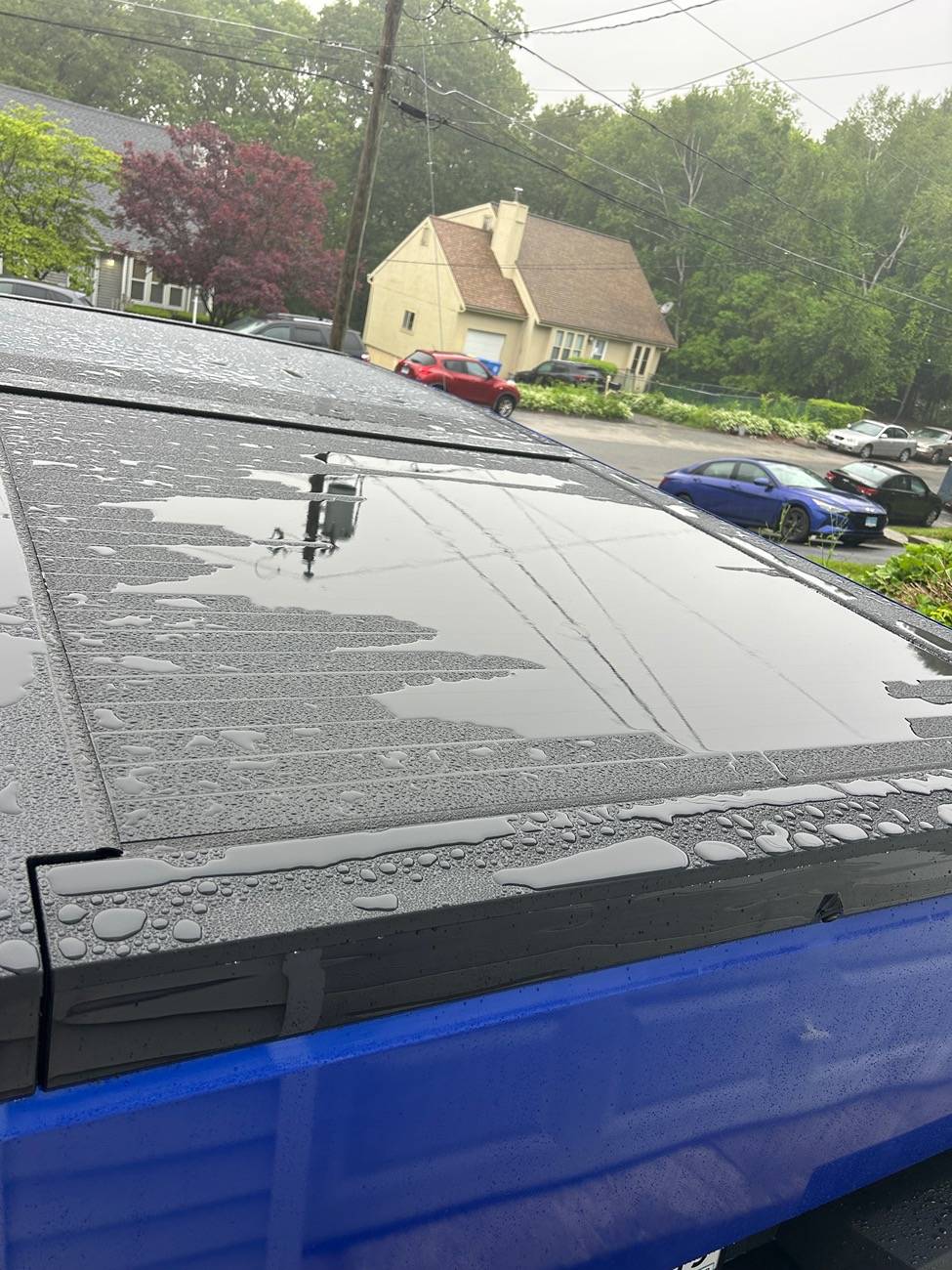Tesla Cybertruck Rear bed cover Rain IMG_6659