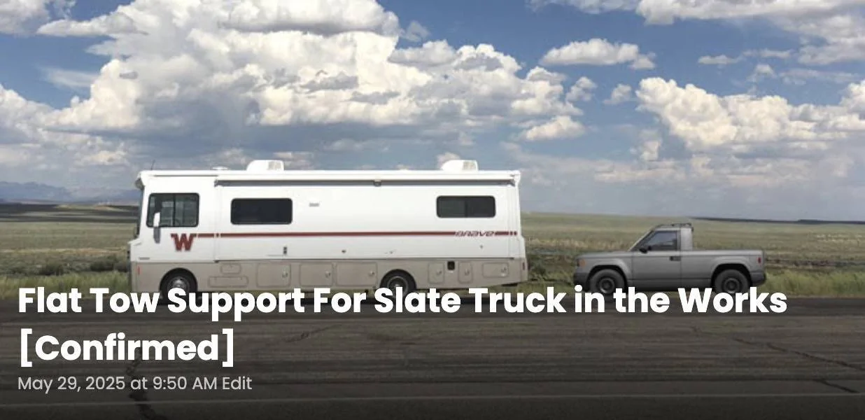 Tesla Cybertruck SLATE Truck Debuts as Modular Pickup & SUV slate-truck-flat-tow-jpg