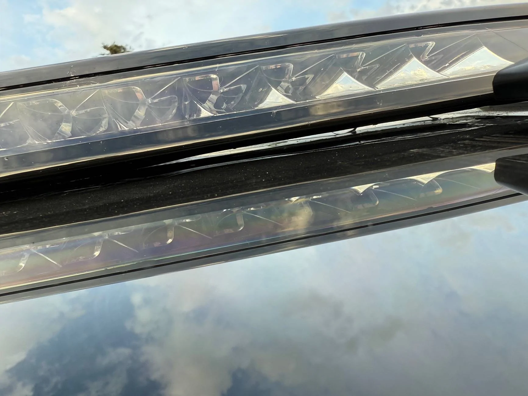 Tesla Cybertruck Lightbar flew off while driving on highway!! IMG_5664
