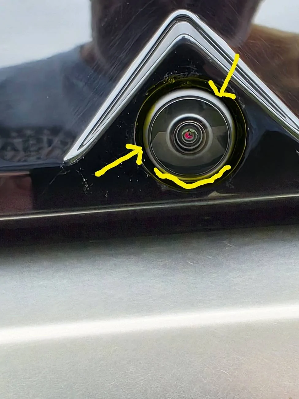Tesla Cybertruck Hydrophobic Rear Camera Cover by Abstract Ocean - excellent! 20250603_191711