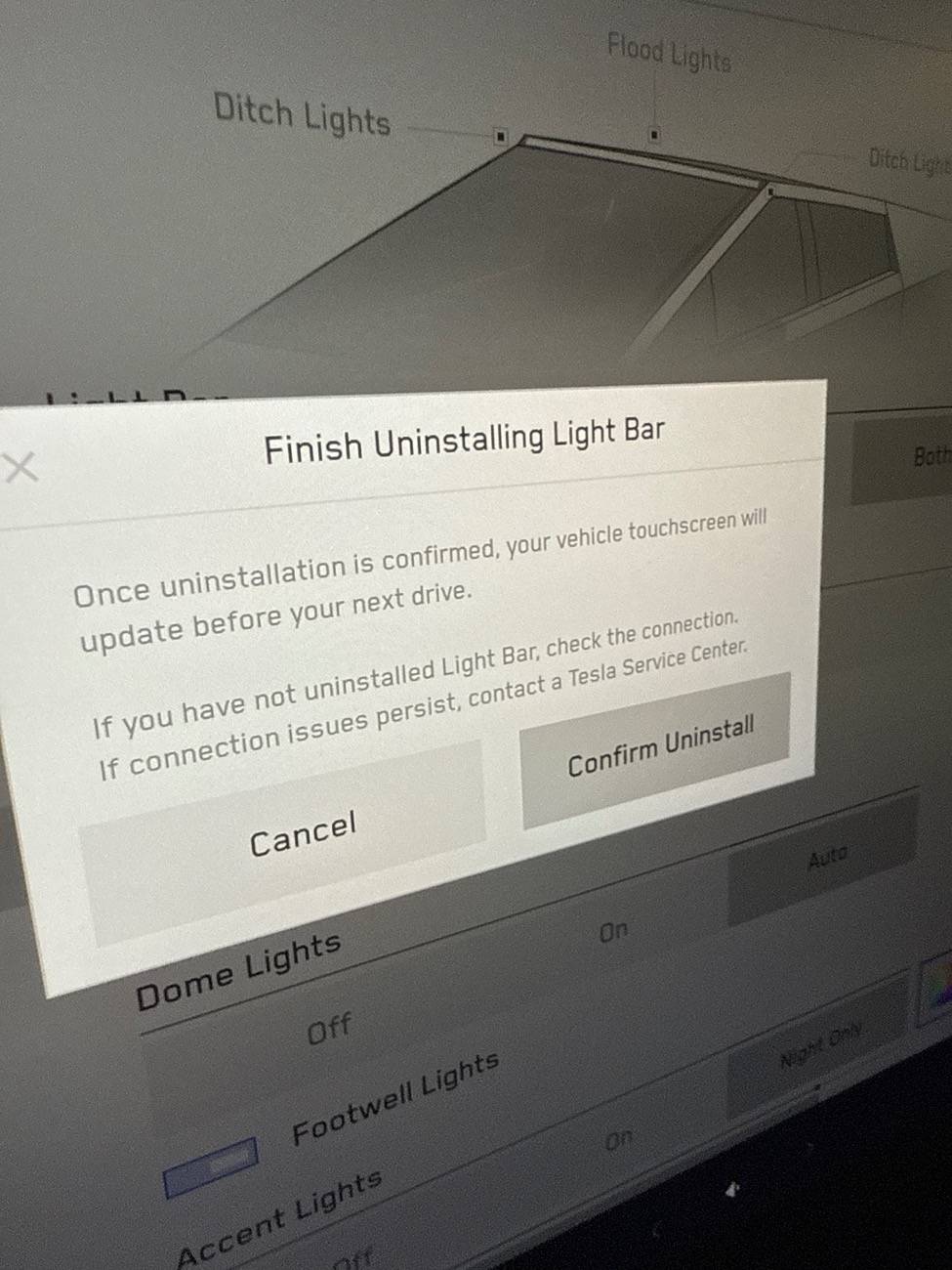 Tesla Cybertruck Help with light bar install process image