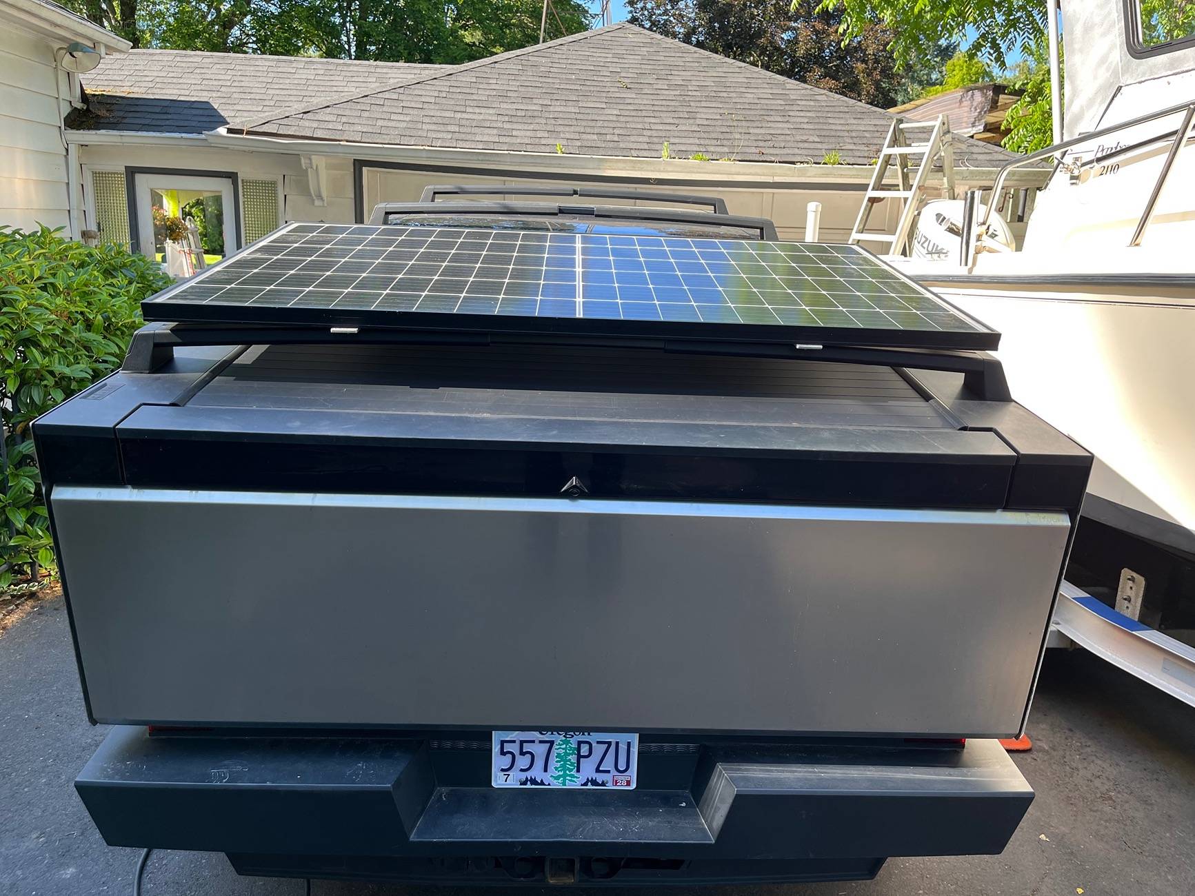 Tesla Cybertruck 70mph Range Test with a Cybertruck Roof Rack & Rooftop Tent IMG_1945