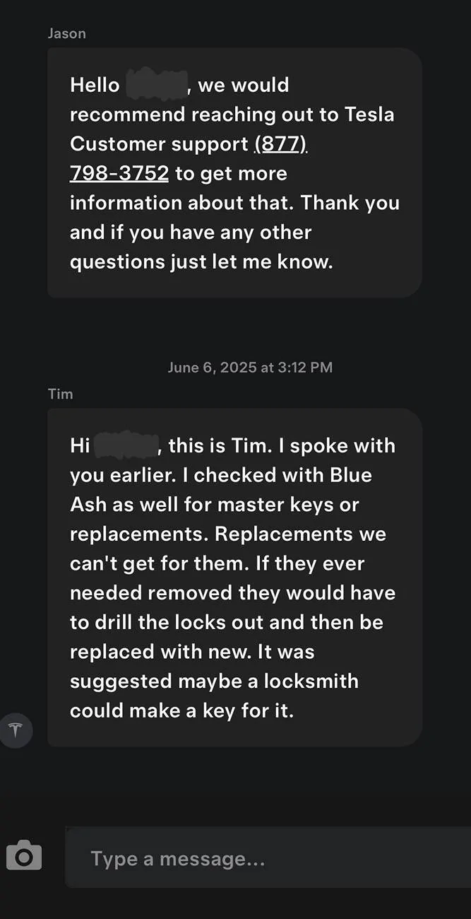 Tesla Cybertruck LOST Crossbar Keys - can’t order replacements IMG_7162