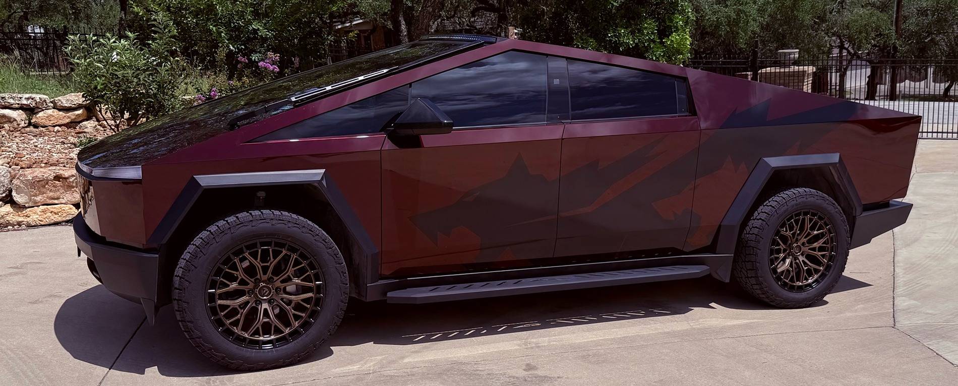 Tesla Cybertruck 22" Fuel Sigma rims and Falken Wildpeak AT4W tires on the Beast Truck Pic.JPG