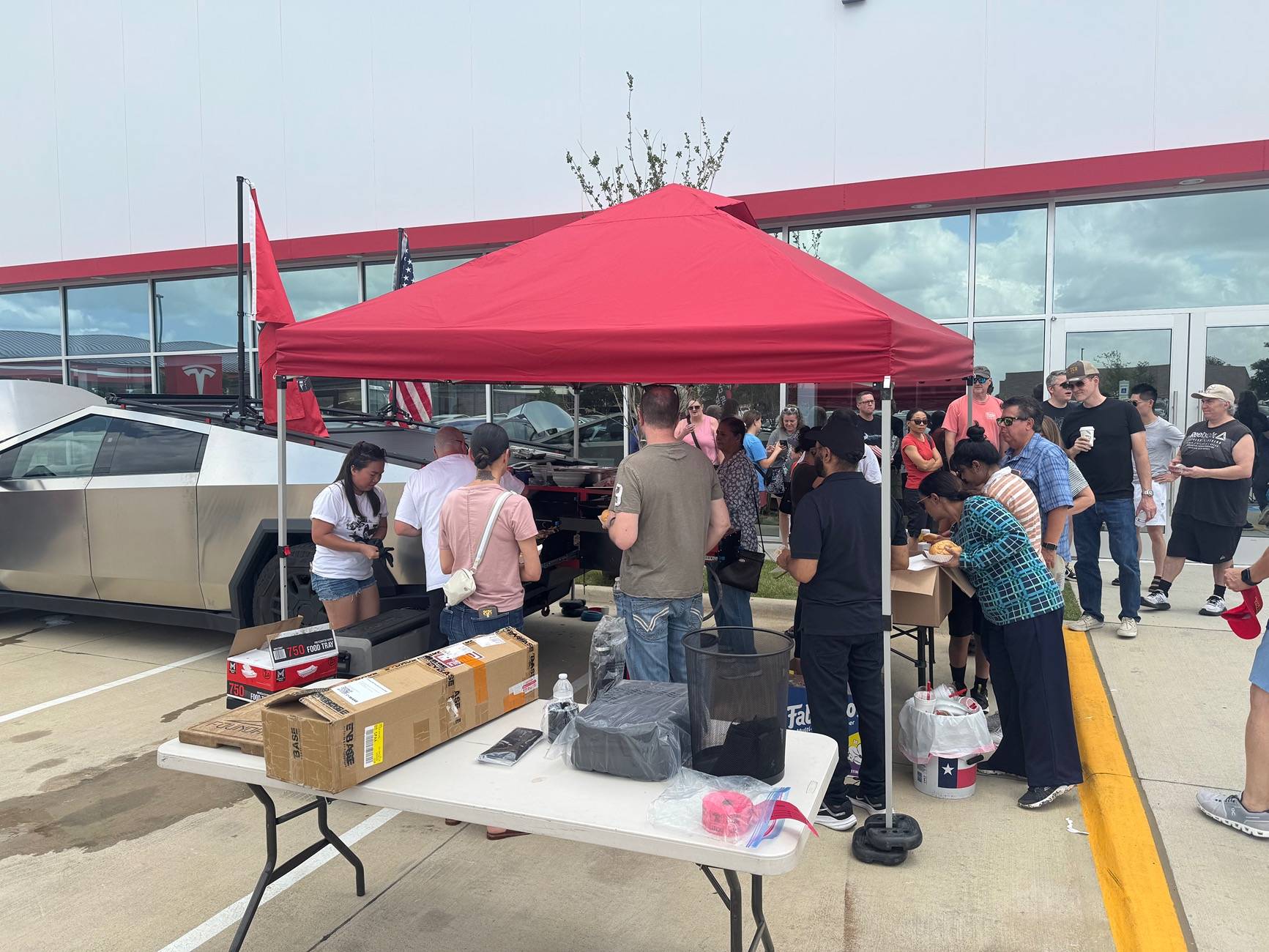 Tesla Cybertruck Cybertruck Kitchen (by Our Cyber Weekend) will be in DFW area this weekend IMG_1268