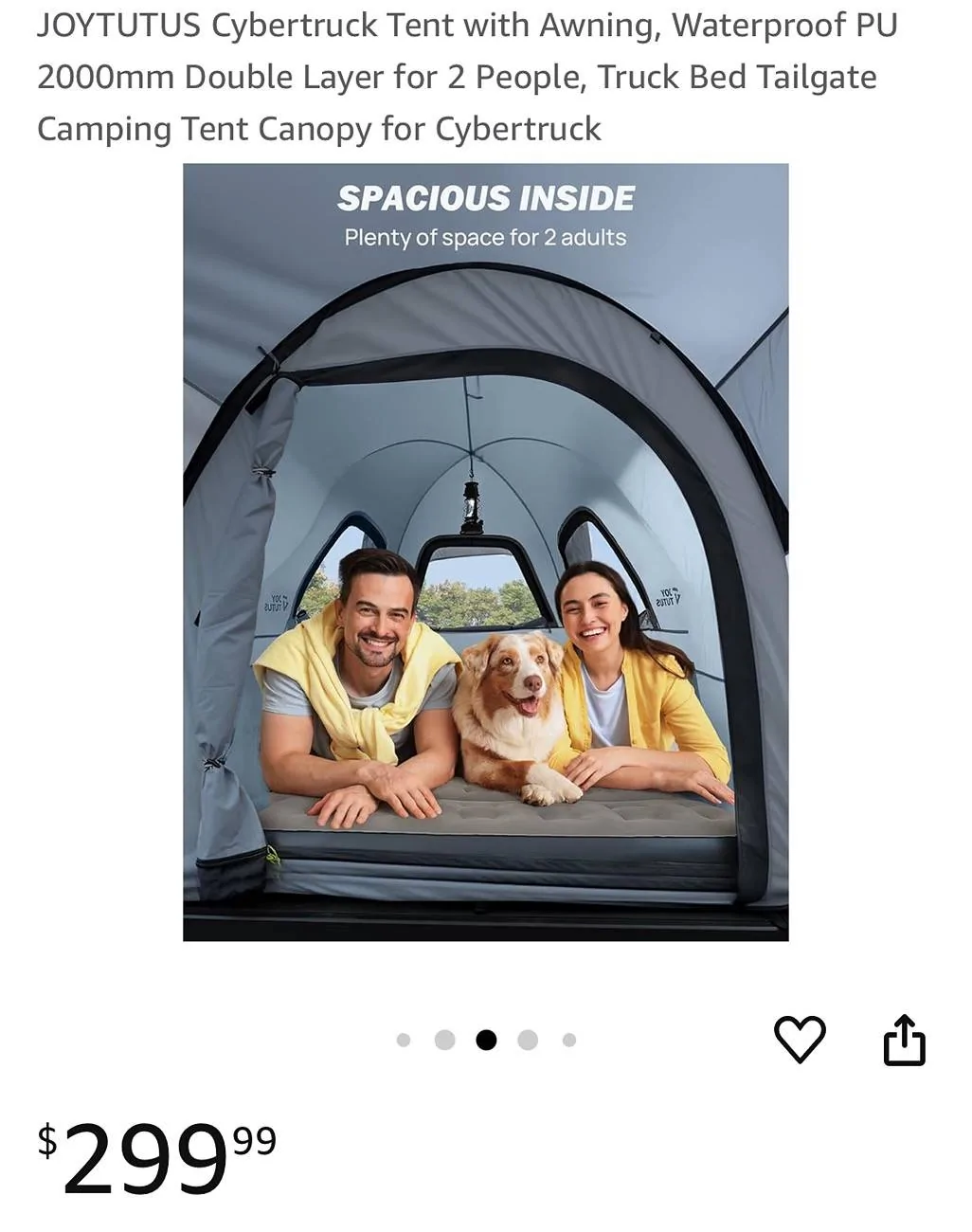 Tesla Cybertruck New bed tent available on Amazon. IMG_5598