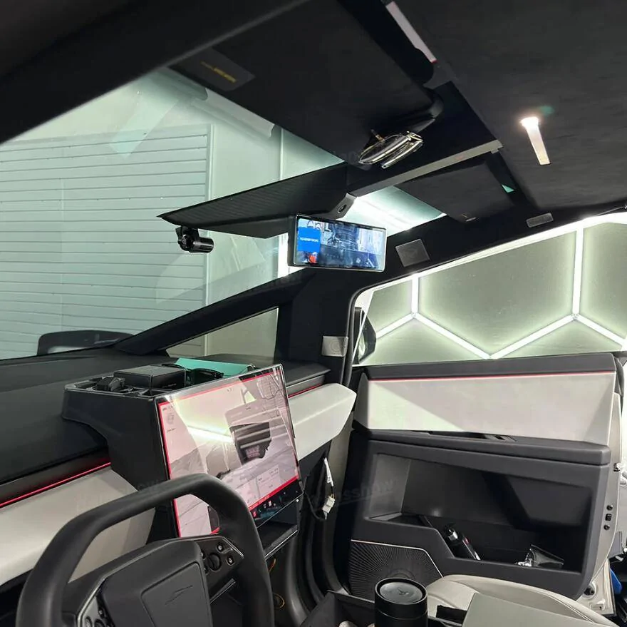 Tesla Cybertruck Best Version Streaming Rearview Mirror For Cybertruck From Hansshow 1749464455131-z